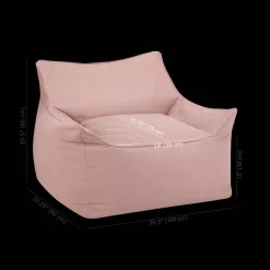 Bouclair Pink Large Bean Bag Chair* Junior Bedroom Furniture