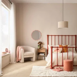 Bouclair Pink Scalloped Mirror* Junior Wall Decor & Mirrors