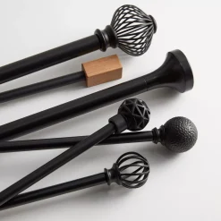 Bouclair Rectangular Wood Curtain Rod Set - Diameter 13/16 mm* Curtain Rods