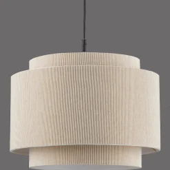 Bouclair Ribbed Beige Ceiling Lamp* Ceiling Lamps