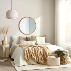 Bouclair Ribbed Beige Ceiling Lamp* Ceiling Lamps