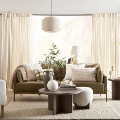 Bouclair Ribbed Beige Ceiling Lamp* Ceiling Lamps