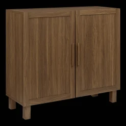 Bouclair Ribbed Door Walnut Veneer Buffet* Furniture Accessories|Buffet Tables & Credenzas