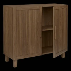 Bouclair Ribbed Door Walnut Veneer Buffet* Furniture Accessories|Buffet Tables & Credenzas