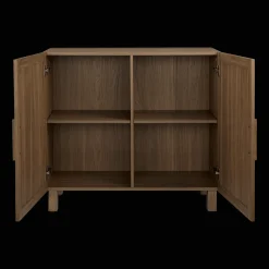 Bouclair Ribbed Door Walnut Veneer Buffet* Furniture Accessories|Buffet Tables & Credenzas