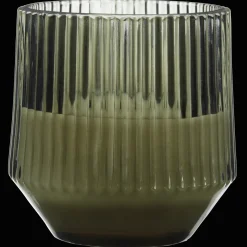 Bouclair Ribbed Glass LED Candle* Candles & Candle Stick Holders