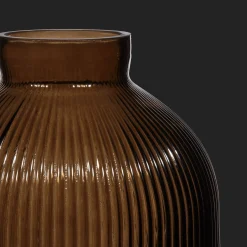 Bouclair Ribbed Glass Table Vase* Modern Decorative Vases|Home Decorative Items & Objects
