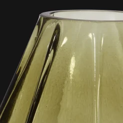 Bouclair Ribbed Green Vase* Modern Decorative Vases|Home Decorative Items & Objects