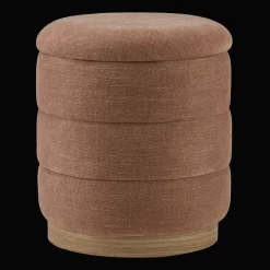 Bouclair Ribbed Ottoman with Storage* Entryway Benches Ottomans And Poufs|Ottomans & Benches