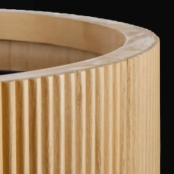 Bouclair Ribbed Wood Ceiling Lamp* Ceiling Lamps