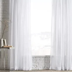 Bouclair Rod Pocket Sheer Curtain* Sheer Curtains & Window Sheer Panels