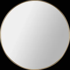 Bouclair Round Gold Aluminum Frame Mirror* Mirrors
