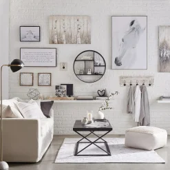 Bouclair Round Metal Wall Shelf* Wall Decorations