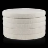 Bouclair Round Storage Fabric Ottoman* Entryway Benches Ottomans And Poufs|Ottomans & Benches
