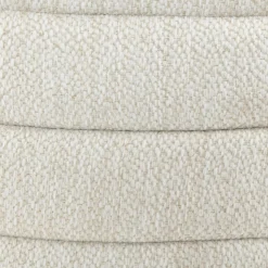 Bouclair Round Storage Fabric Ottoman* Entryway Benches Ottomans And Poufs|Ottomans & Benches