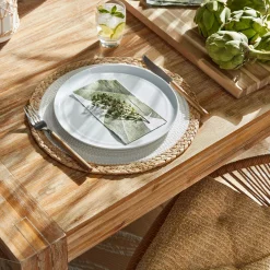 Bouclair Round Straw Placemat* Dinnerware|Tablecloths & Placemats