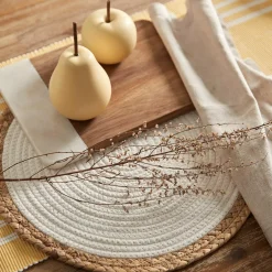 Bouclair Round Straw Placemat* Dinnerware|Tablecloths & Placemats