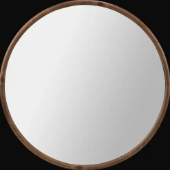 Bouclair Round Wood Frame Mirror* Mirrors