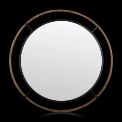 Bouclair Round Wood-Framed Mirror* Mirrors