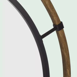 Bouclair Round Wood-Framed Mirror* Mirrors