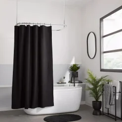 Bouclair Rubber Coated Black and White Soap Dispenser* Bathroom Accessories