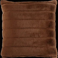 Bouclair Rust Cougar Faux Fur Throw Pillow* Decorative Throw Pillows