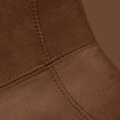 Bouclair Rust Textured Faux Leather and Metal Dining Chair* Furniture Accessories|Dining Chairs