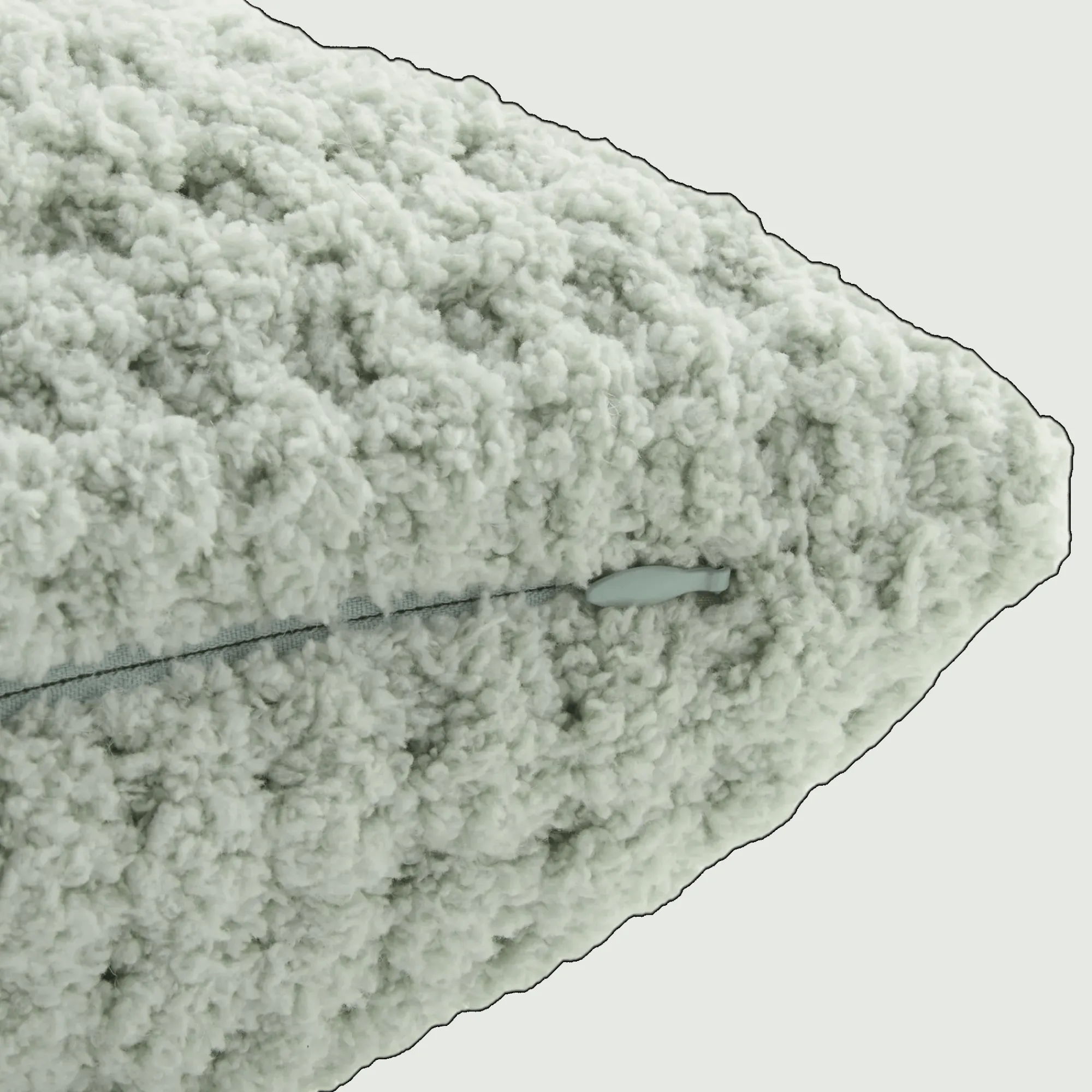 Bouclair Sage Cory Chenille Decorative Lumbar Pillow* Nursery Throw Pillows