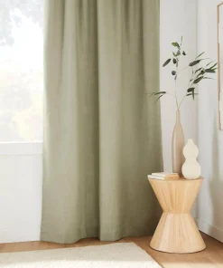 Bouclair Sage Taha Rod Pocket Back Tab Blackout Curtain* Sheer Curtains & Window Sheer Panels|Blackout Window Curtains