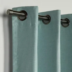 Bouclair Seafoam Aqua Darja Blackout Curtain* Sheer Curtains & Window Sheer Panels|Blackout Window Curtains