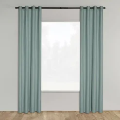 Bouclair Seafoam Aqua Darja Blackout Curtain* Sheer Curtains & Window Sheer Panels|Blackout Window Curtains
