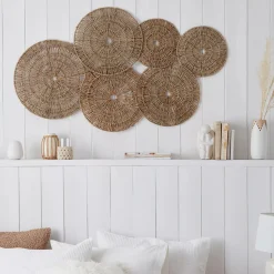 Bouclair Seagrass Circles Wall Art* Wall Decorations