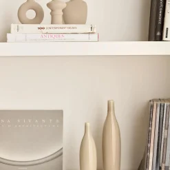 Bouclair Set of 3 Beige Ceramic Vases* Modern Decorative Vases|Home Decorative Items & Objects