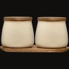 Bouclair Set of 2 Ceramic Jar* Dinnerware|Kitchen & Dining Accessories