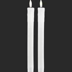 Bouclair Set of 2 Flameless Taper Candles* Candles & Candle Stick Holders