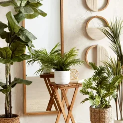 Bouclair Set of 3 Mango Wood and Rope Circle Wall Decor* Wall Decorations