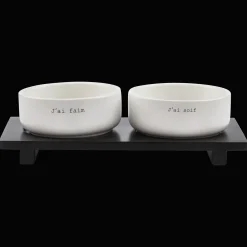 Bouclair Set of 2 pet bowls* Home Decorative Items & Objects