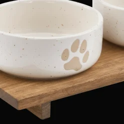 Bouclair Set of 2 Pet Paw Ceramic Bowls* Home Decorative Items & Objects