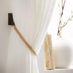 Bouclair Set of 2 Rope Holdbacks* Curtain Rod Set Accessories|Curtain Rods