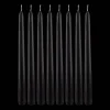 Bouclair Set of 8 Unscented Tapered Black Candles* Candles & Candle Stick Holders