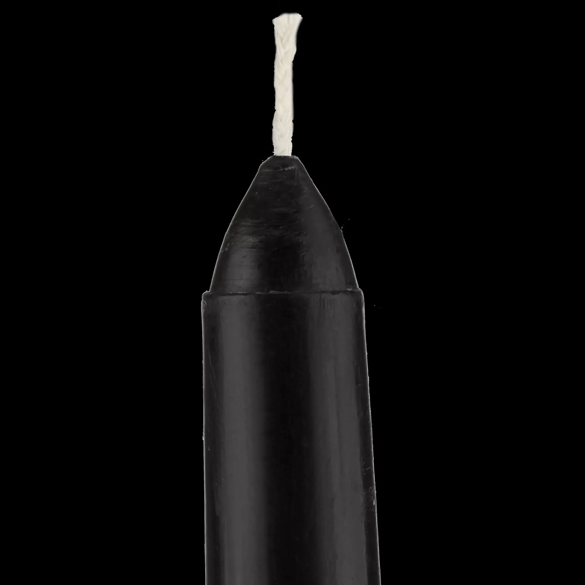 Bouclair Set of 8 Unscented Tapered Black Candles* Candles & Candle Stick Holders