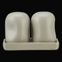 Bouclair Set of Salt and Pepper Shakers on Tray* Dinnerware