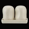 Bouclair Set of Salt and Pepper Shakers on Tray* Dinnerware