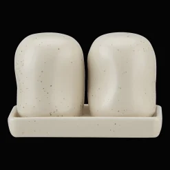 Bouclair Set of Salt and Pepper Shakers on Tray* Dinnerware