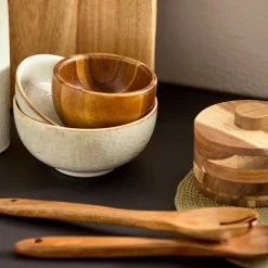 Bouclair Set of Wood Spoon & Fork* Dinnerware|Kitchen & Dining Accessories