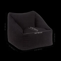 Bouclair Sherpa Bean Bag Chair* Junior Bedroom Furniture