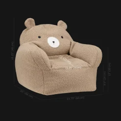 Bouclair Sherpa Bear-Shaped Chair* Junior Bedroom Furniture
