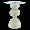 Bouclair Side Table with Glass Top* Side Tables|Coffee Tables & Side Tables