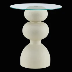 Bouclair Side Table with Glass Top* Side Tables|Coffee Tables & Side Tables