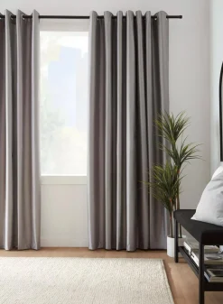 Bouclair Silver Pegaze Blackout Curtain* Sheer Curtains & Window Sheer Panels|Blackout Window Curtains